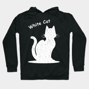 white cat Hoodie